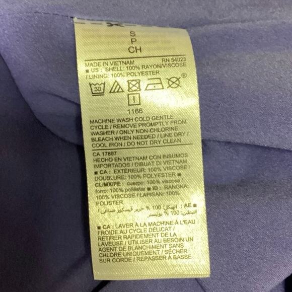 Old Navy Blue Floral V-neck Sleeveless Elastic Waist Fit & Flare Tank Dress Sz S - Picture 5 of 5